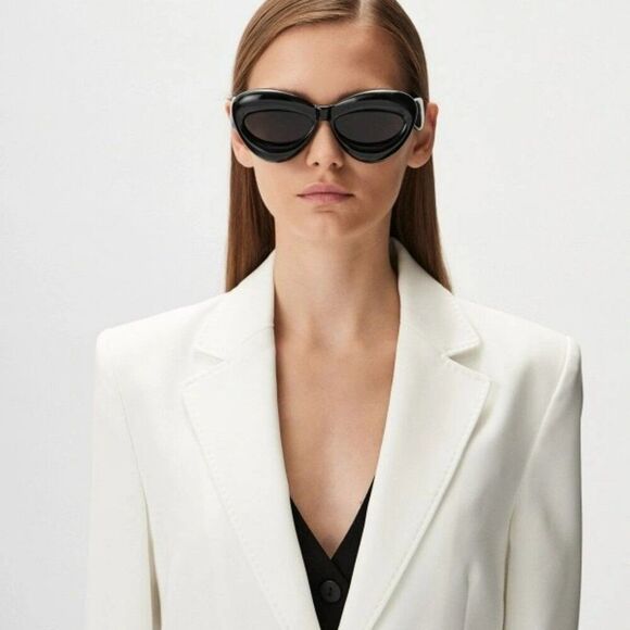 Loewe INFLATED Women Sunglasses Black Grey Cat Eye LW40097I 01A NEW AUTHENTIC main image 6